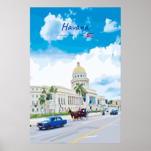 Havana, Cuba - Klassieke Vintage Soul Poster