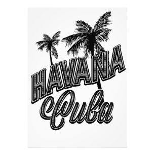 Havana Cuba letterkunst. Foto Afdruk