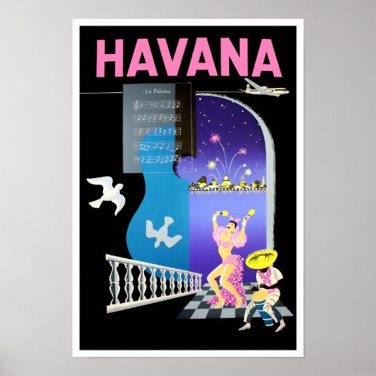 Havana Cuba — poster van oudsher reizen (Voorkant)