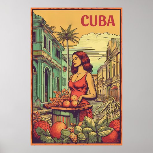 Havana, Cuba, Reizen Poster (Voorkant)