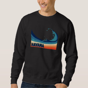 Havana Cuba Retro Surf Zeilen & Vissen Vakantie Trui