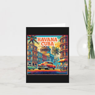 Havana Cuba Shirten Familiereis Toeristische Vinta Kaart