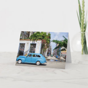 Havana Cuba  taxi, notecard Kaart