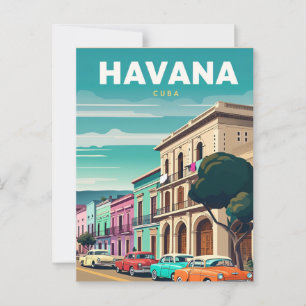 Havana, Cuba - vakantie afbeelding briefkaart