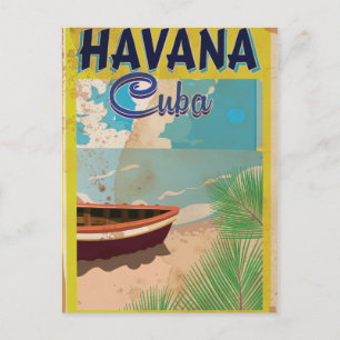 Havana, Cuba  vakantie-Poster Briefkaart