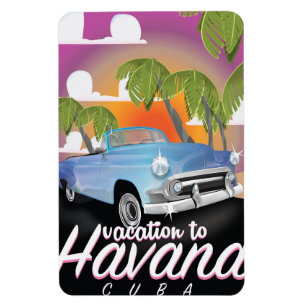 Havana, Cuba Vintage auto vakantie Poster Magneet