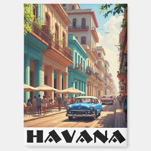 Havana Cuba Vintage Car Magneet