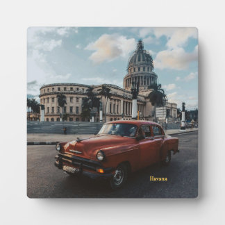 Havana Cuba Vintage Klassieke Auto Fotoplaat