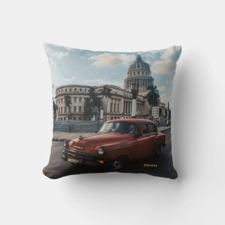 Havana Cuba Vintage Klassieke Auto Kussen