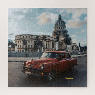 Havana Cuba Vintage Klassieke Auto Legpuzzel