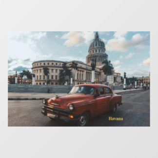 Havana Cuba Vintage Klassieke Auto Raamsticker