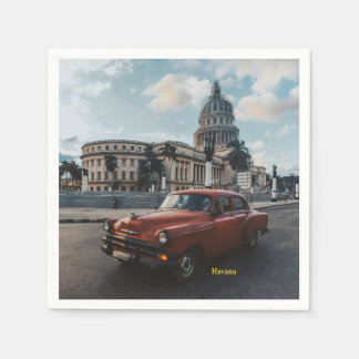 Havana Cuba Vintage Klassieke Auto Servet