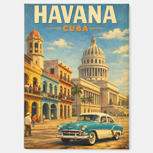 Havana Cuba Vintage Reis Kunst Magneet
