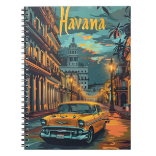 Havana Dreams: Cruise in een vintage auto Notitieboek