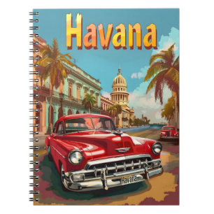 Havana Dreams: Cruise in een vintage auto Notitieboek