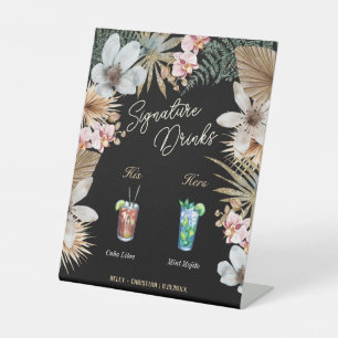Havana Nights Cuban Signature Drinken Reclamebord Met Voetstuk