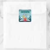 "Havana Nights" Vierkante Sticker (Tas)
