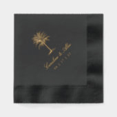 Havana Palm | Élégant Mariage Vintage Palm Tree (Recto)