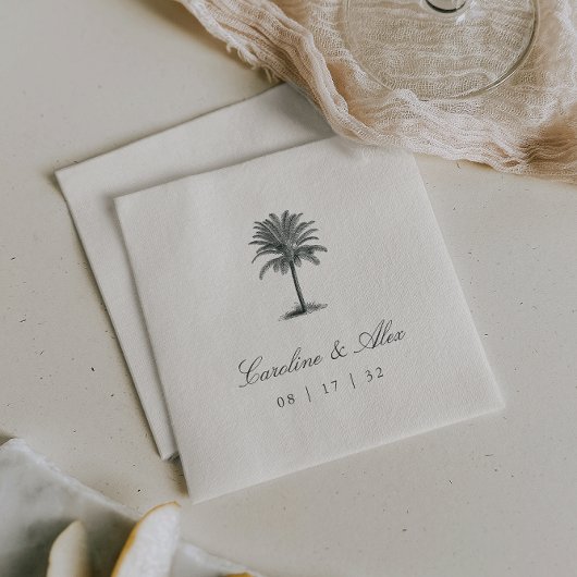 Havana Palm | Elegante Palm Tree Wedding Servet