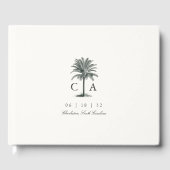 Havana Palm | palmboom bruiloft Gastenboek (Voorkant)