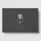 Havana Palm | palmboom bruiloft Gastenboek (Voorkant)