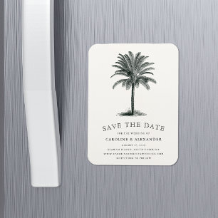 Havana Palm Save the Date Magnet Magneet