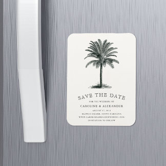 Havana Palm Save the Date Magnet Magneet