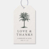 Havana Palm Wedding Bedankt voor je plezier Cadeaulabel (Voorkant)