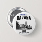 Havana Ronde Button 5,7 Cm (Voorkant /achterkant)