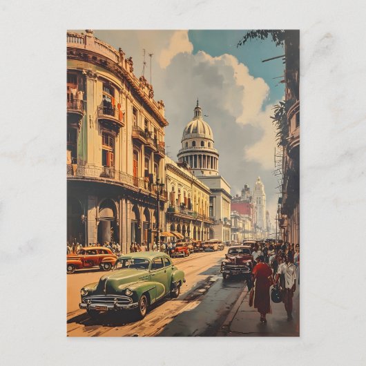 Havana Streets : Carte postale Vintage (Devant)