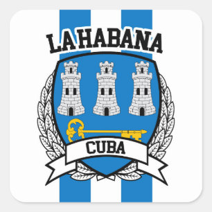 Havana Vierkante Sticker