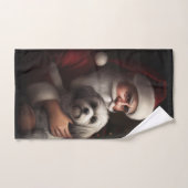 Havanais avec Noël Festif du Père Noël (Serviette à main)