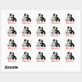 Havanais Chien Chien Chien Bonjour Stickers Sceau (Feuille)