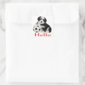 Havanais Chien Chien Chien Bonjour Stickers Sceau (Sac)