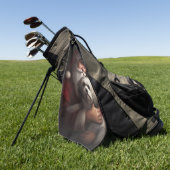 Havanees met Sinterklaas Feestelijke Kerstmis Golfhanddoek (Groen)