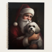 Havanees met Sinterklaas Feestelijke Kerstmis Planner (Voorkant)