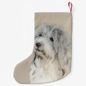 Havanees schilderen (Gold Sable) - Oorspronkelijke Kleine Kerstsok (Achterkant)