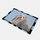 Havanees (zilver) schilderen - Kute Original Dog A Deurmat (Schuin)