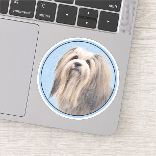 Havanees (zilver) schilderen - Kute Original Dog A Sticker