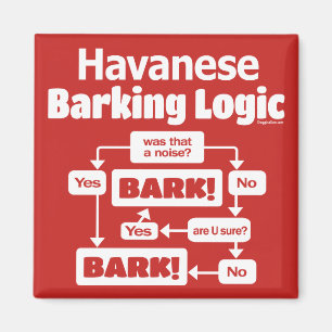 Havanese Barking Logic Magneet