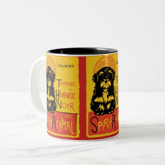 Havanese Cute Dog Coffee Mok (Voorkant links)