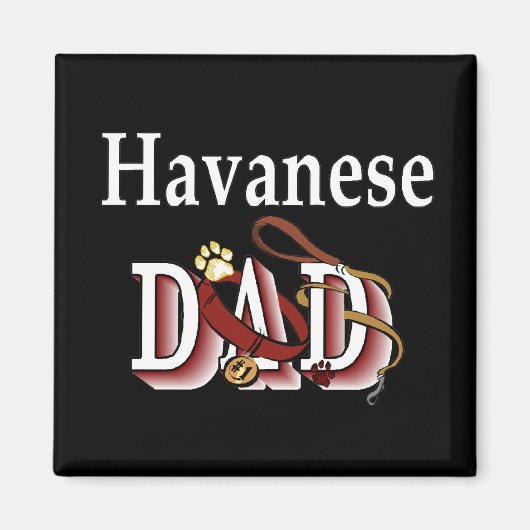 Havanese dad Magnet Magneet (Voorkant)