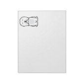 Havanese Dog Cartoon Notitieblok (Gedraaid)