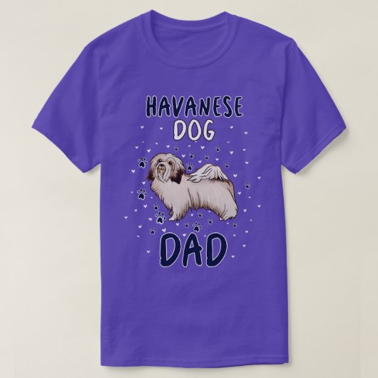 Havanese Dog Dad T-shirt (Design voorkant)