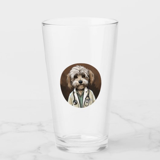 Havanese Dog Doctor Glas (Voorkant)