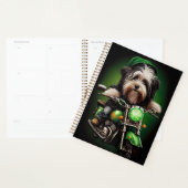 Havanese Dog Driving Bike St. Patrick's Day Planner (Display)