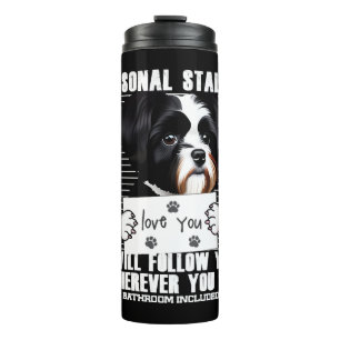 Havanese Dog Funny Stalker Cartoon Thermosbeker