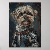 Havanese Dog In Armor Poster (Voorkant)