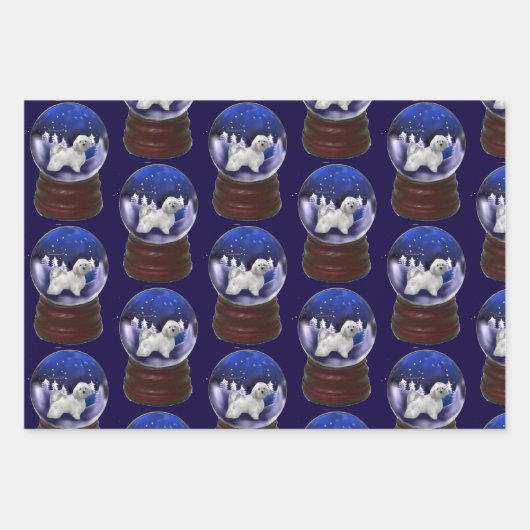 Havanese Dog Kerstmis Inpakpapier Vel (Voorkant)