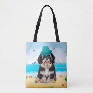 Havanese Dog op strand Draagtas